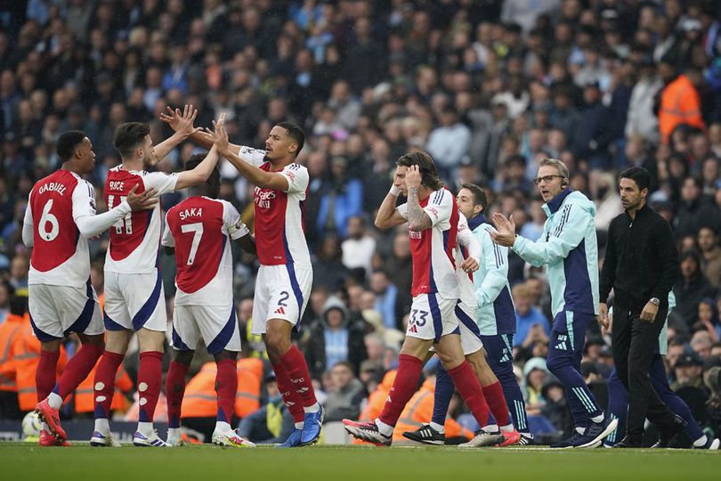 Hasil Babak Pertama Manchester City vs Arsenal